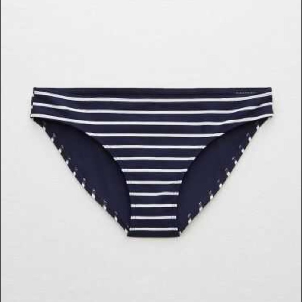 Aerie navy stripe swim bottoms
